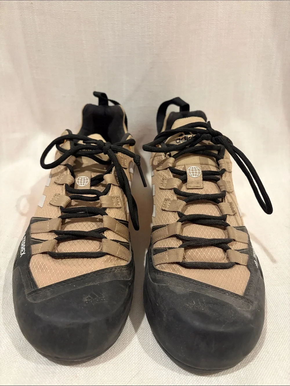 Adidas Men’s Black, Tan and Orange Terrex Shoes